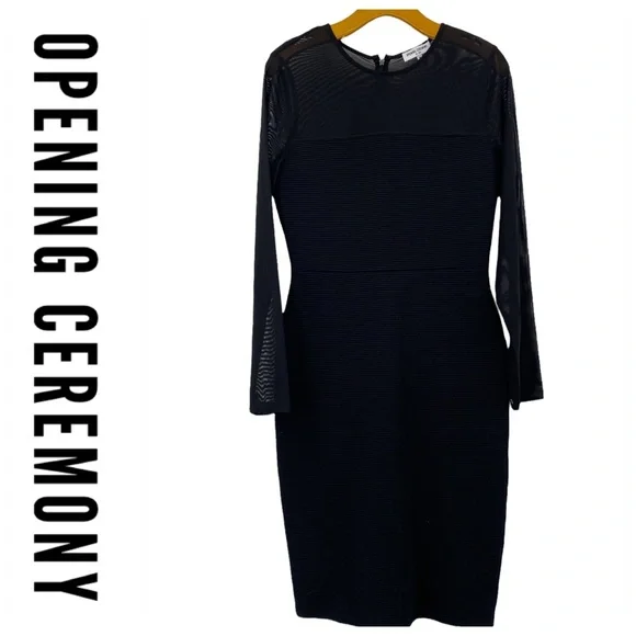 💕SALE💕 Opening Ceremony Black Imogen Ottoman Dress - Picture 7 of 12
